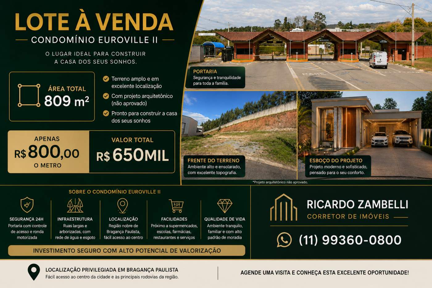 Terreno, 809 m² - Foto 1